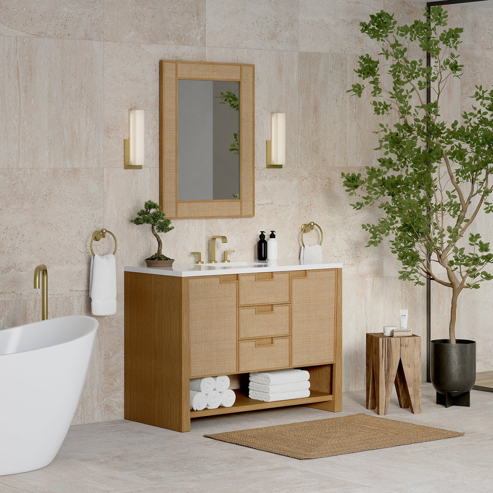 
                  
                    Solene 48" Single Vanity in Seaside Oak Single Bathroom Vanity James Martin Vanities 
                  
                