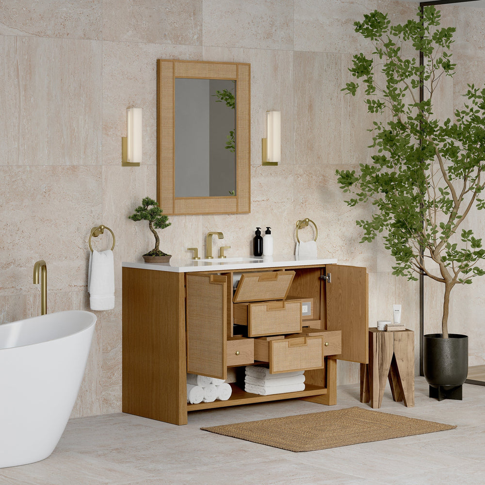 
                  
                    Solene 48" Single Vanity in Seaside Oak Single Bathroom Vanity James Martin Vanities 
                  
                