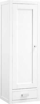 
                  
                    Addison 12" Petite Tower Hutch - Left, Glossy White Linen Cabinet James Martin Vanities 
                  
                