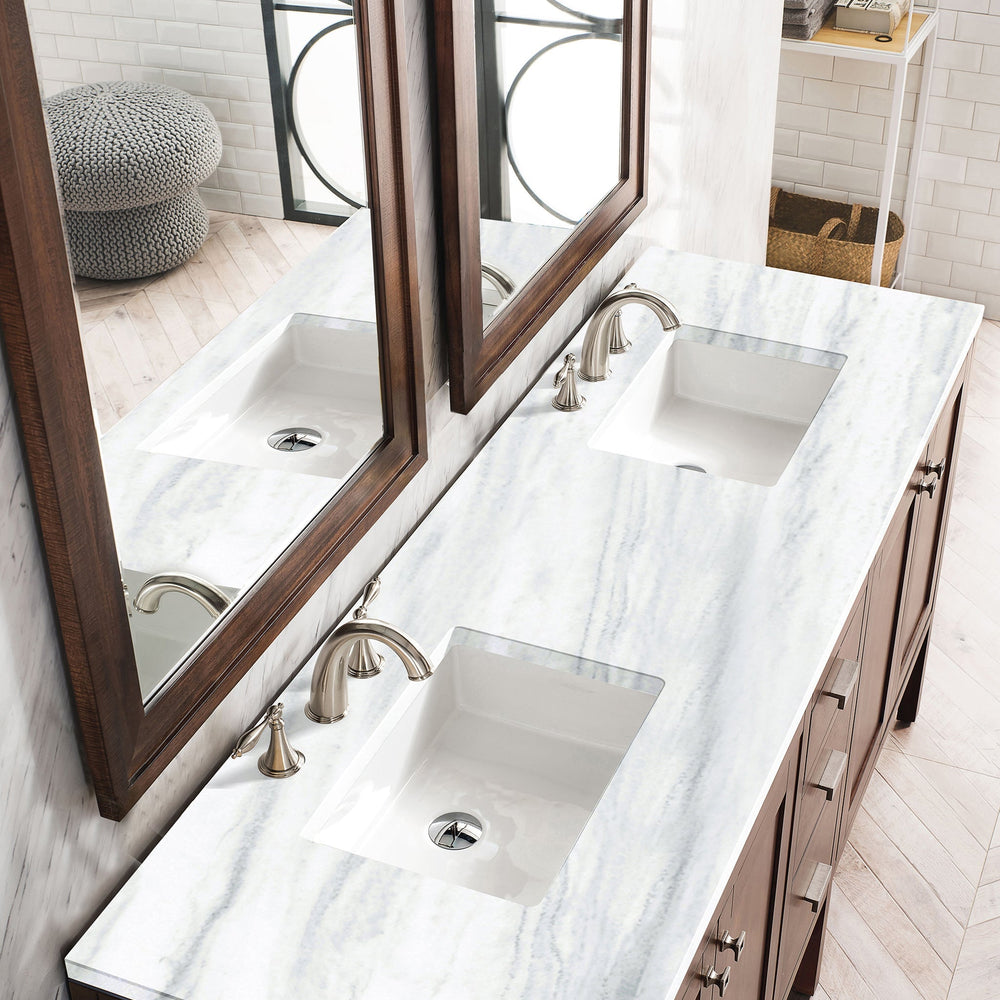 
                  
                    Addison 72" Double Vanity Cabinet Single Bathroom Vanity James Martin Vanities Mid-Century Acacia Arctic Fall Solid Surface 
                  
                