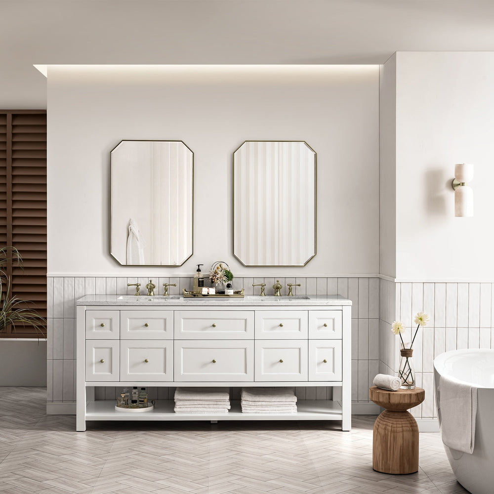 
                  
                    Breckenridge 72" Double Vanity in Bright White Double Bathroom Vanity James Martin Vanities 
                  
                