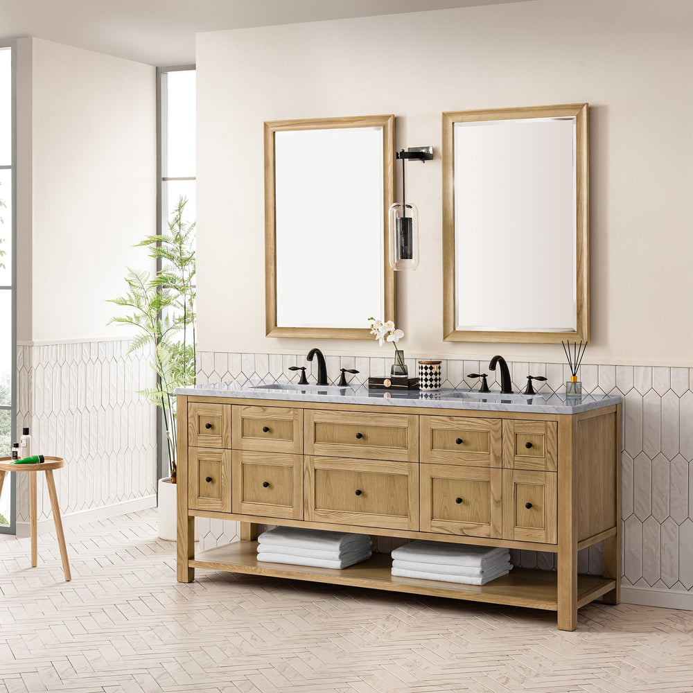 
                  
                    Breckenridge 72" Double Vanity in Light Natural Oak Double Bathroom Vanity James Martin Vanities 
                  
                