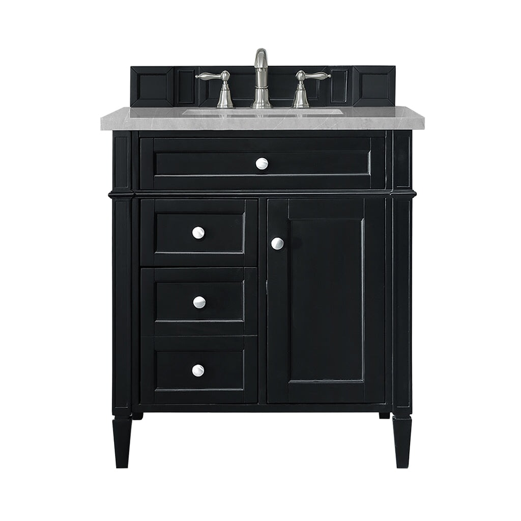 30 Black Bathroom Vanity Designs that Will Make a Statement  Black vanity  bathroom, Black cabinets bathroom, Bathroom vanity designs