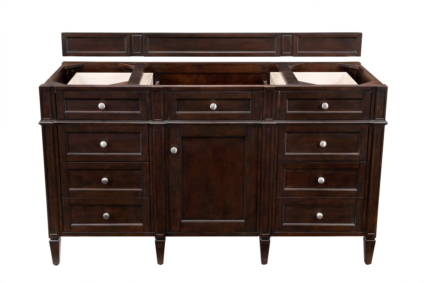 
                  
                    Brittany 60" Single Bathroom Vanity in Burnished Mahogany Single Bathroom Vanity James Martin Vanities No Top 
                  
                