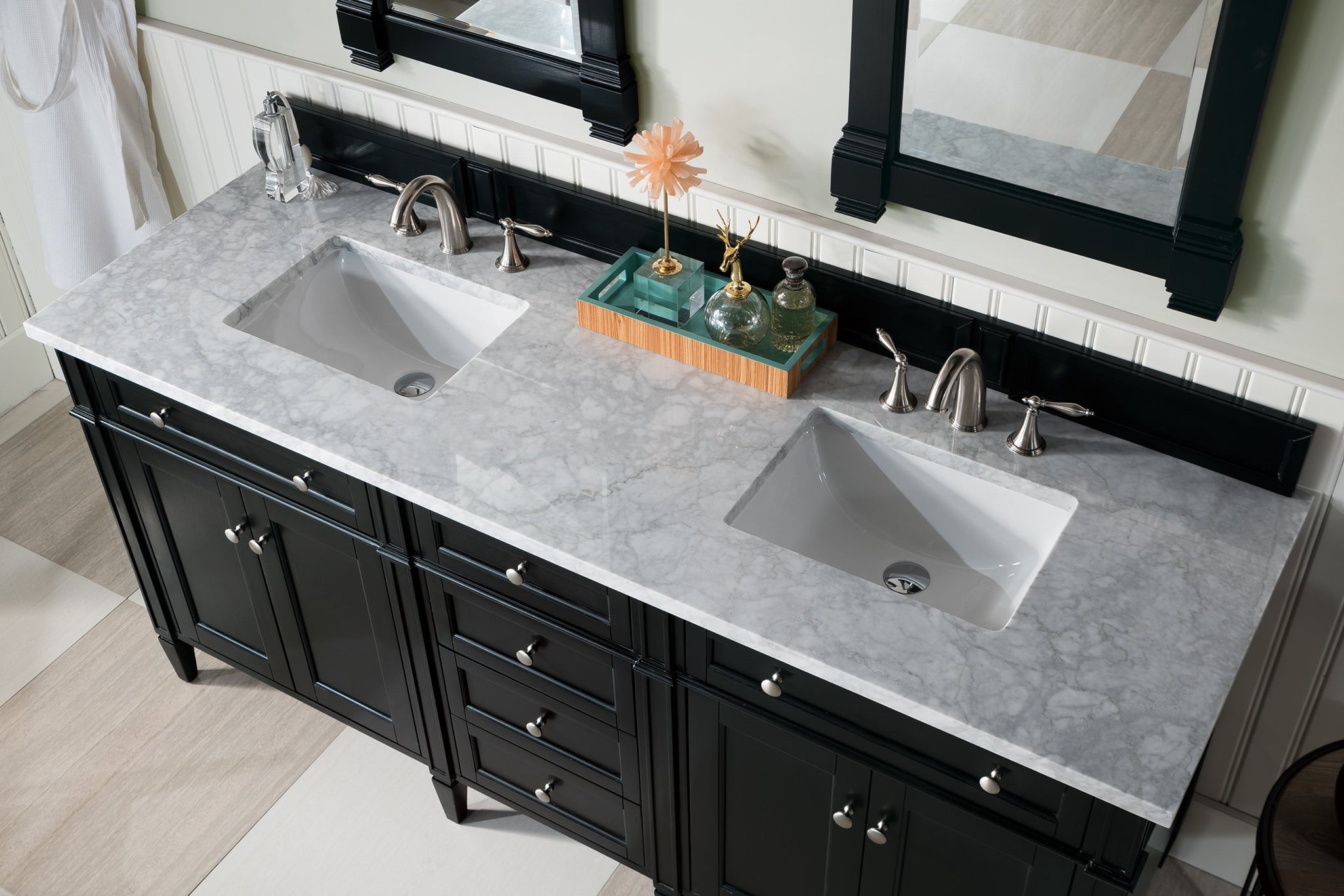 Brittany 72” Double Vanity - Black Onyx – James Martin Vanities
