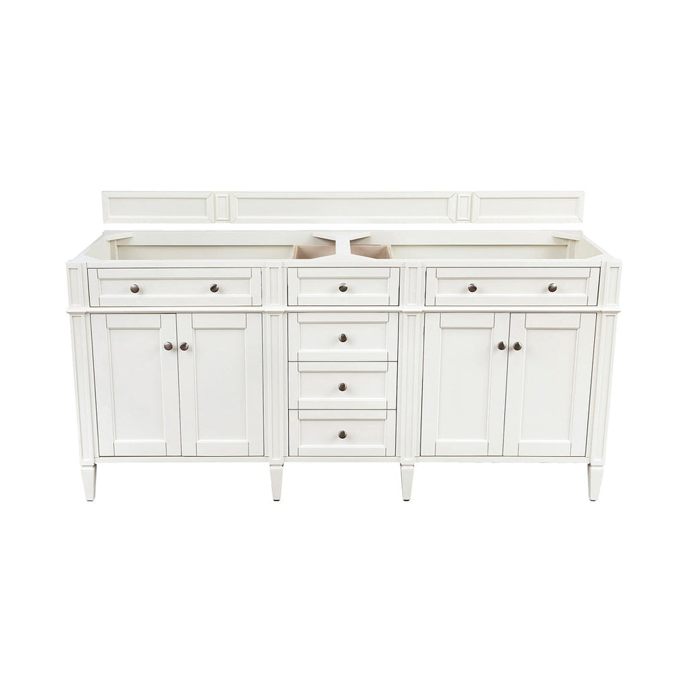 
                  
                    Brittany 72" Double Bathroom Vanity in Bright White Double bathroom Vanity James Martin Vanities 
                  
                