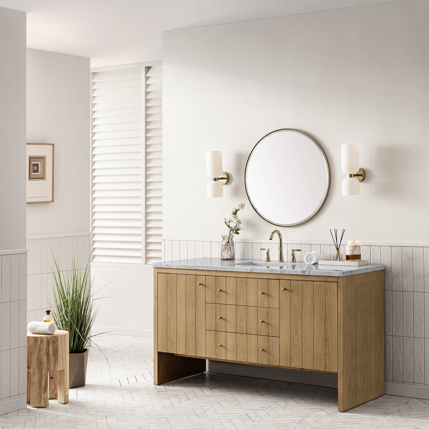 
                  
                    Hudson 60" Single Vanity Double Bathroom Vanity James Martin Vanities 
                  
                