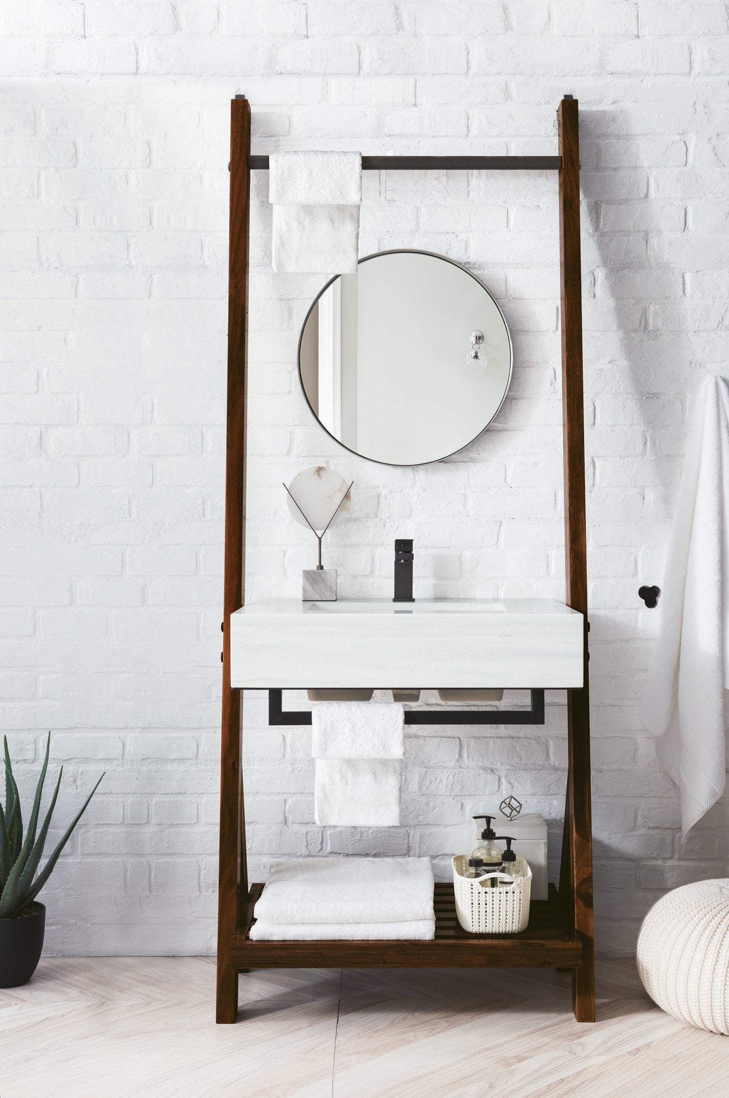 
                  
                    Lakeside 30" Single Vanity, Mid Century Walnut Single Bathroom Vanity James Martin Vanities 
                  
                
