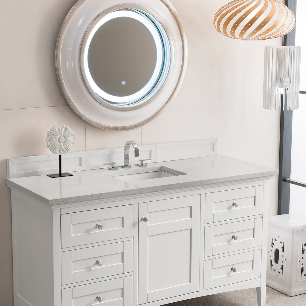 
                  
                    Palisades 60" Single Bathroom Vanity Single Bathroom Vanity James Martin Vanities Bright White Eternal Jasmine Quartz 
                  
                