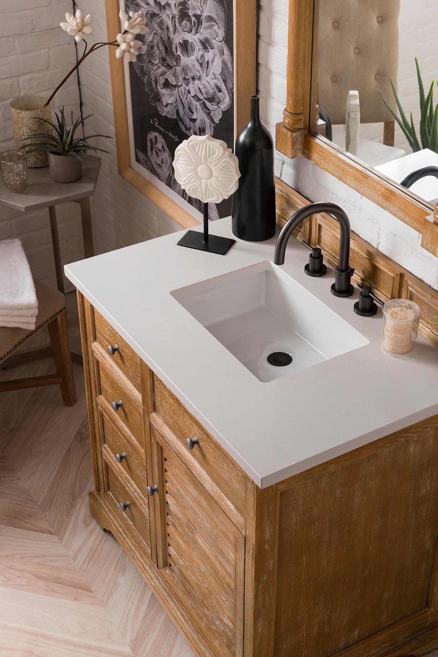Jillian 36 Single Bathroom Vanity Set Sand & Stable Base Finish: White Wash
