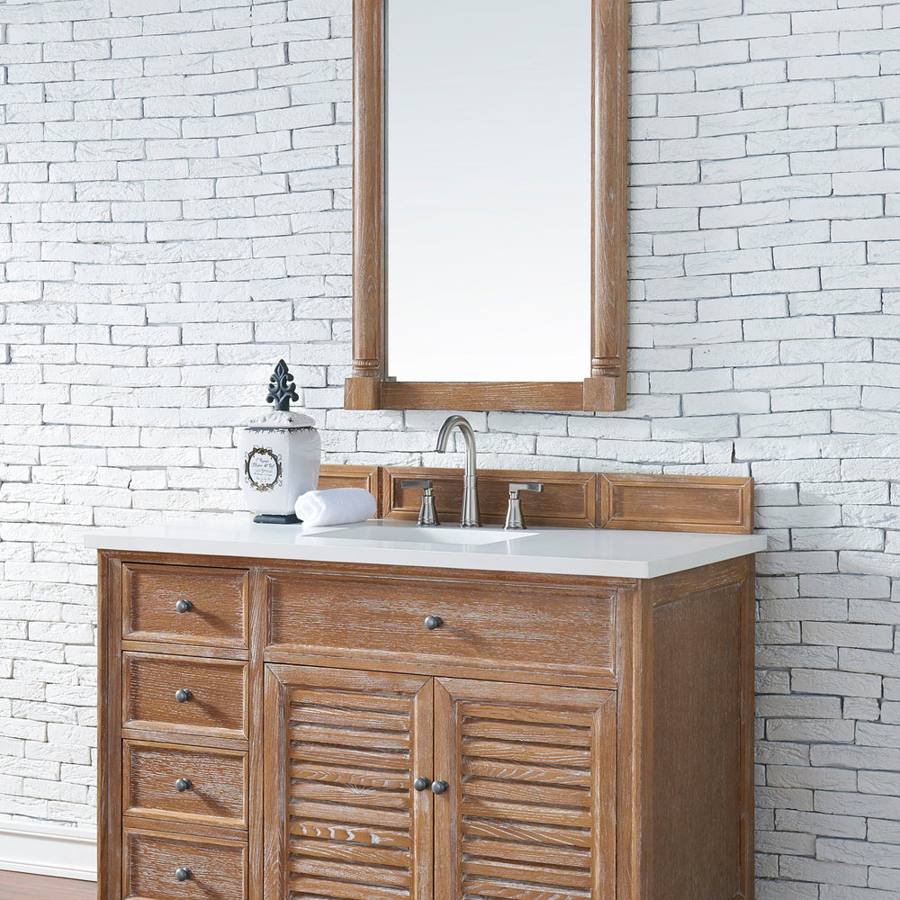 
                  
                    Savannah 48" Single Bathroom Vanity Single Bathroom Vanity James Martin Vanities Driftwood White Zeus Quartz 
                  
                
